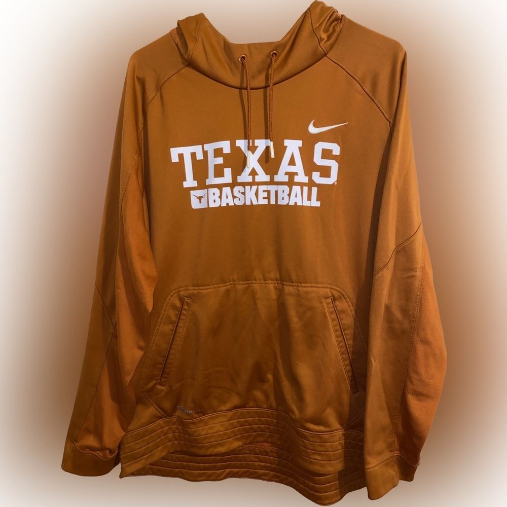 Nike UT University of Texas Longhorns Basketball Therma-Fit Hoodie Men’s Large